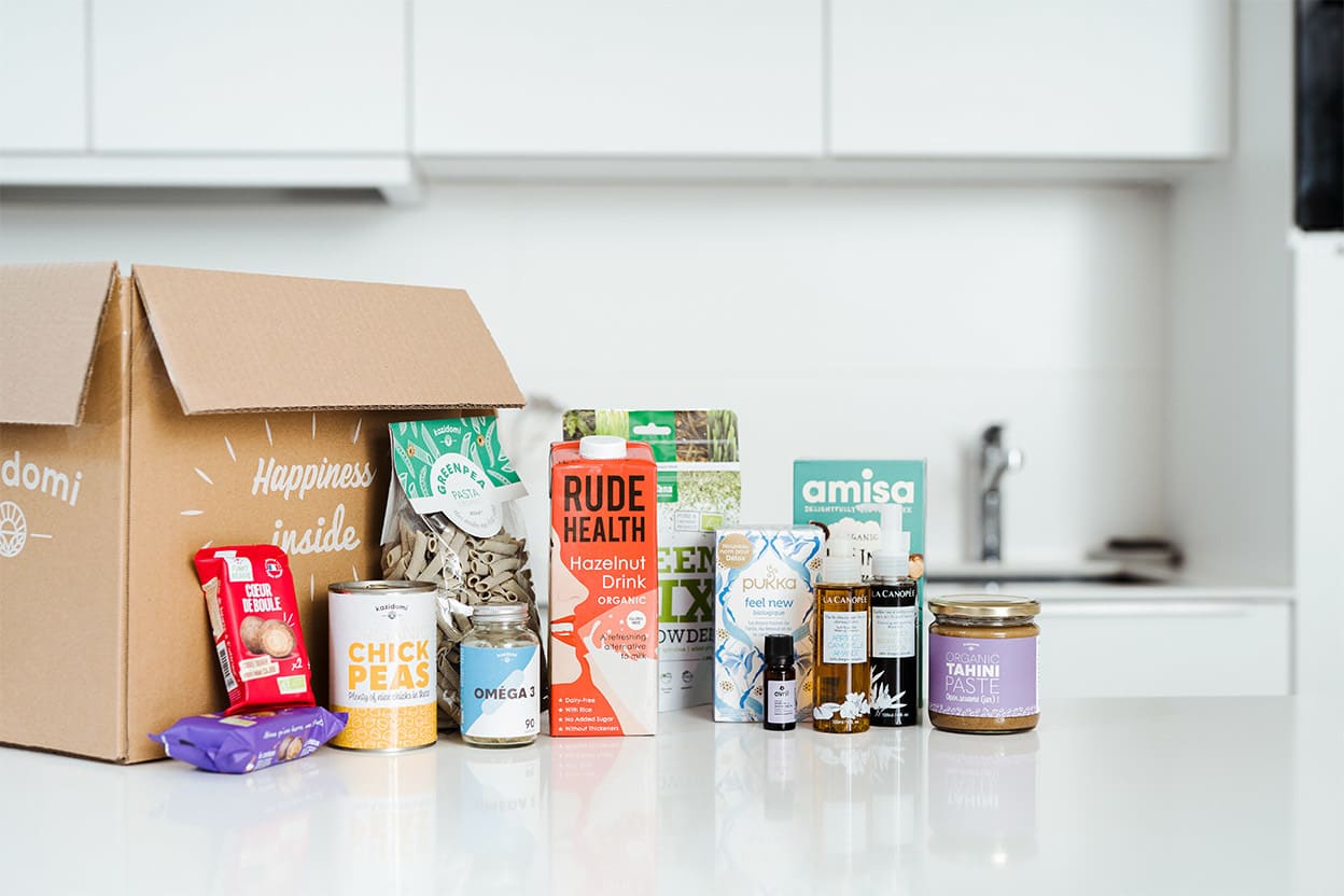 Colis de produits sains et naturels Kazidomi