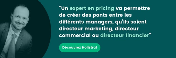 Holistrat est une société de consultance en stratégie de pricing.