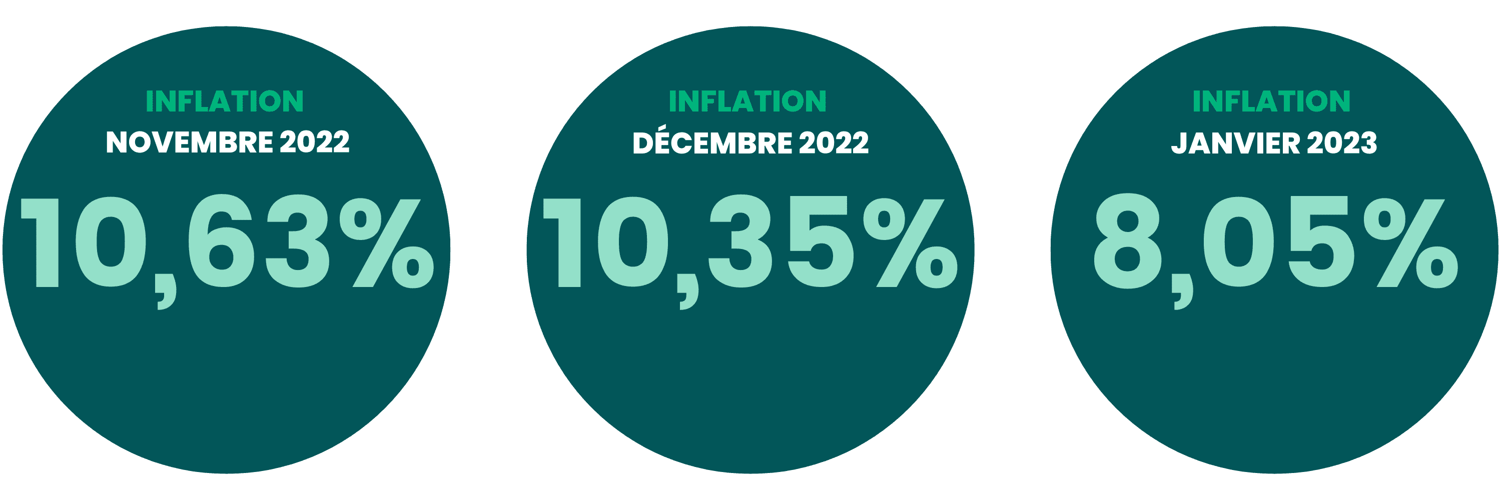 L'inflation a chuté en janvier 2023 par rapport au mois précédent, pour atteindre 8,05%.