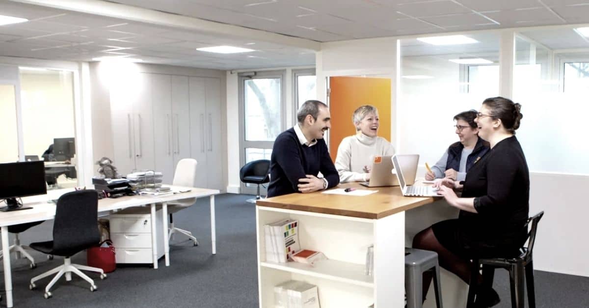 The Coffreo team in a meeting