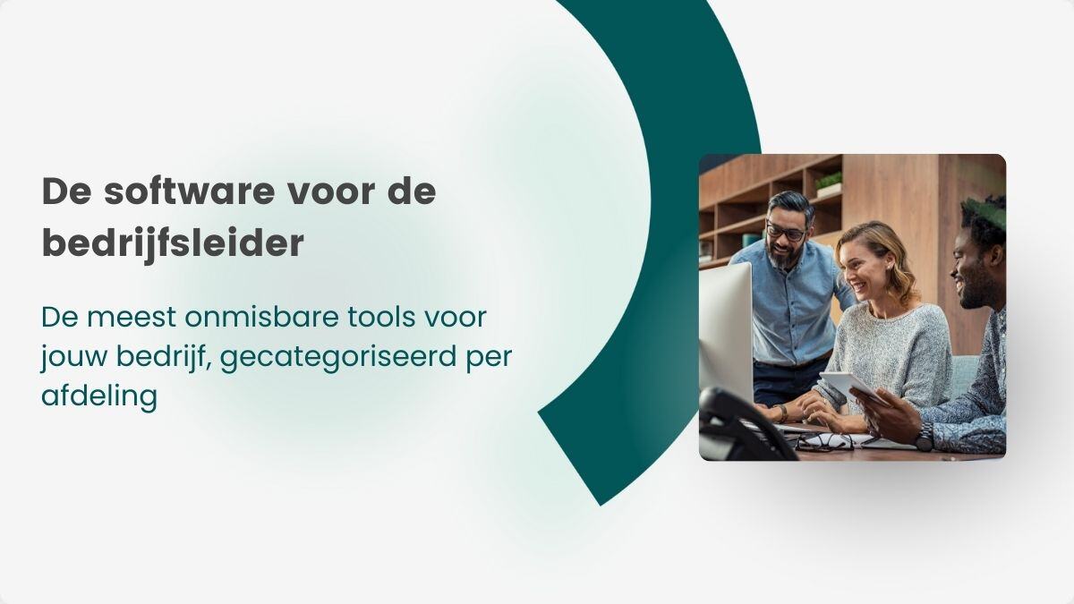 De software van de bedrijfsleider