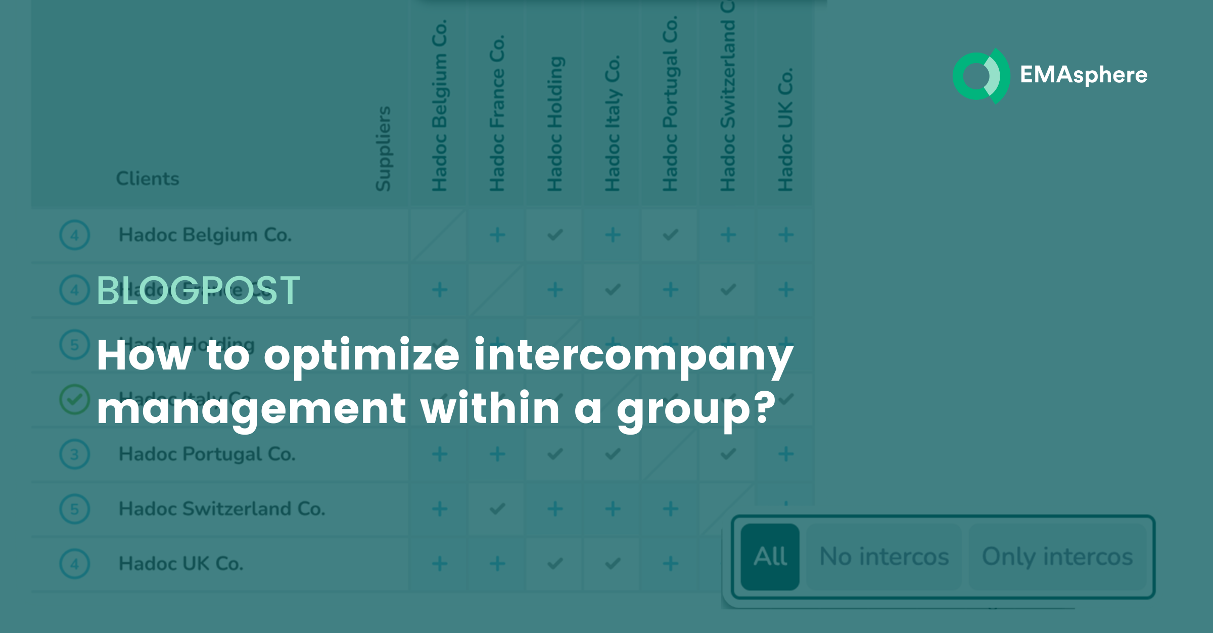 How to optimize intercompany management within a group?