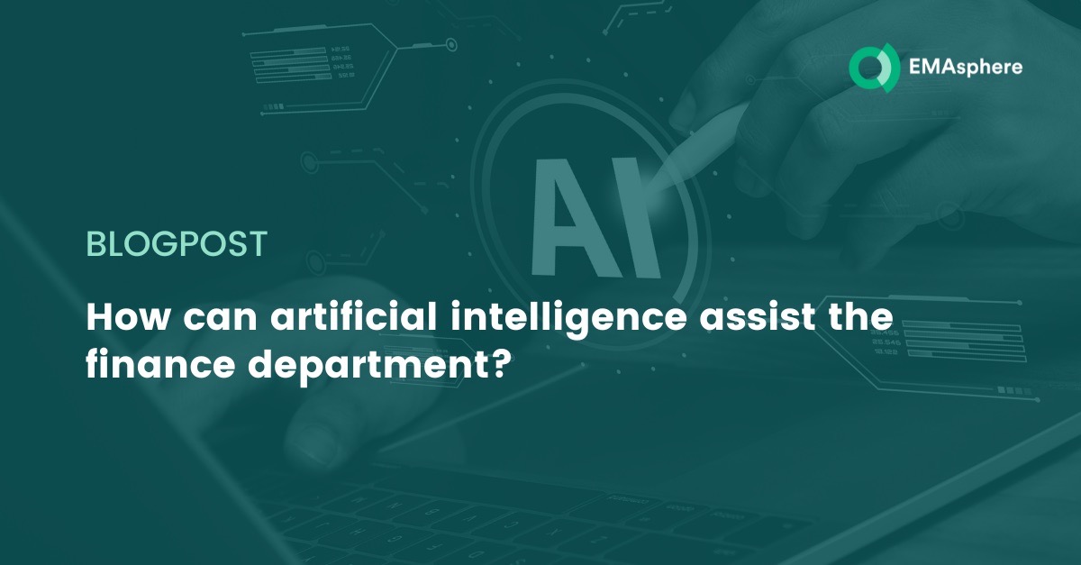 How can articial intelligence assist the finance department?